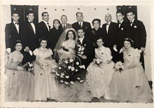 ADOLPHE FERNANDEZ DIT PAULO ET ISABELLE A LEUR MARIAGE